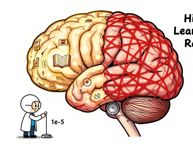 Hyperparameter Selection for Fine-Tuning Large Language Models Without Forgetting