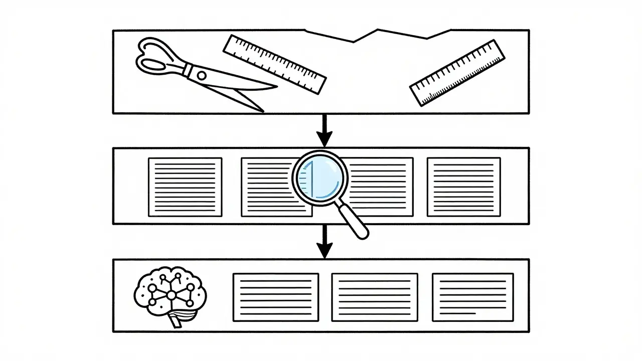 Three-layer filtration process with geometric and neural icons