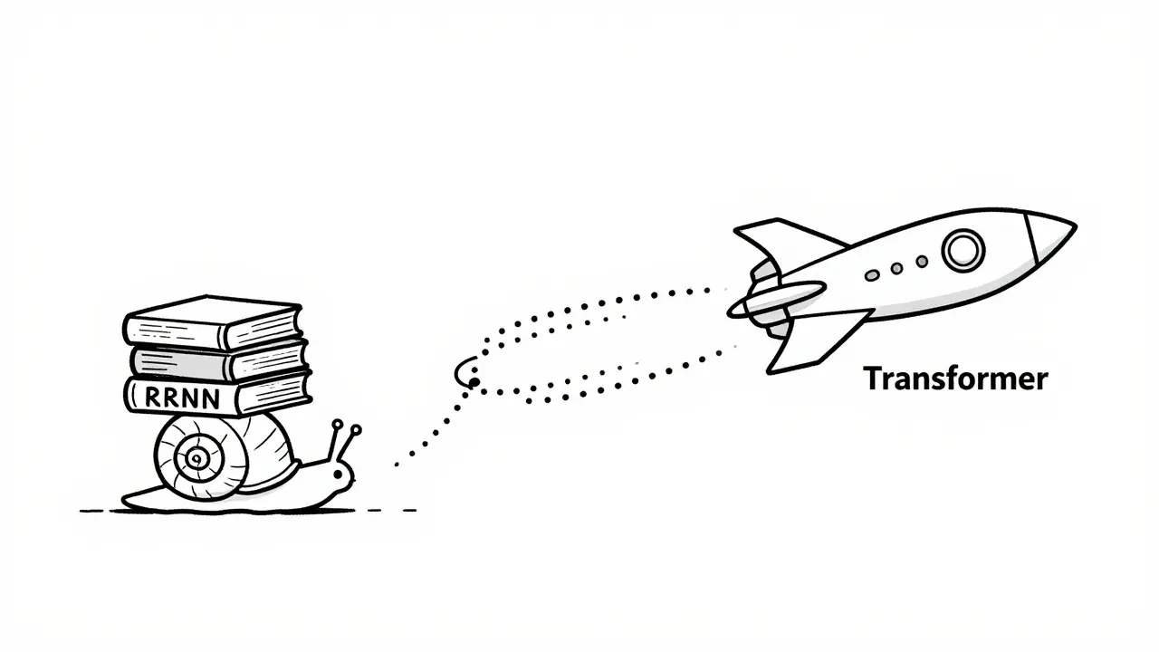 Why Transformers Replaced RNNs: Parallelization and Long-Range Dependencies in LLMs