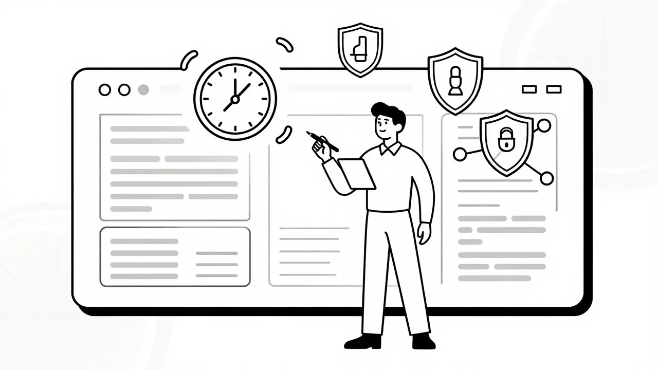 Professional confidently managing self-built dashboard and tools