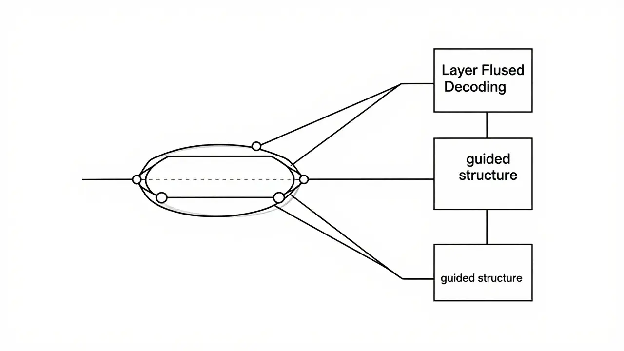 Abstract line drawing of neural layers forming a structured grid