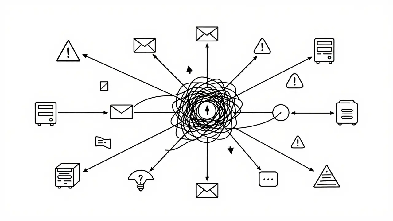 Abstract map of data flows and hidden privacy risks