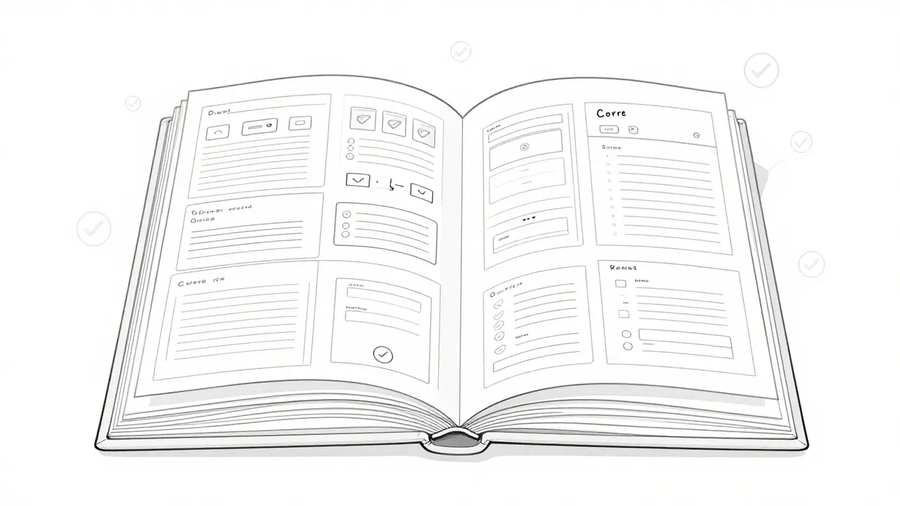 Digital library of verified UI templates and coding patterns