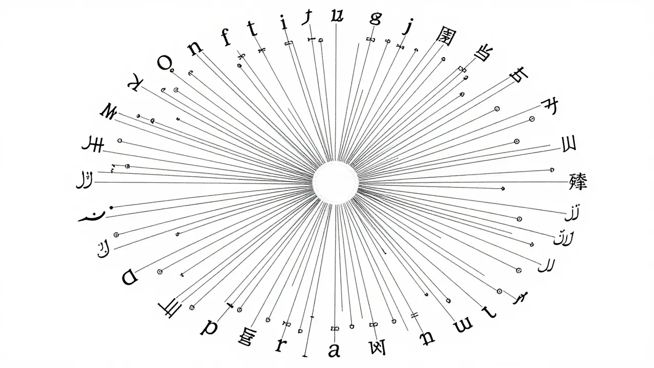 AI model connecting different languages via single line vectors