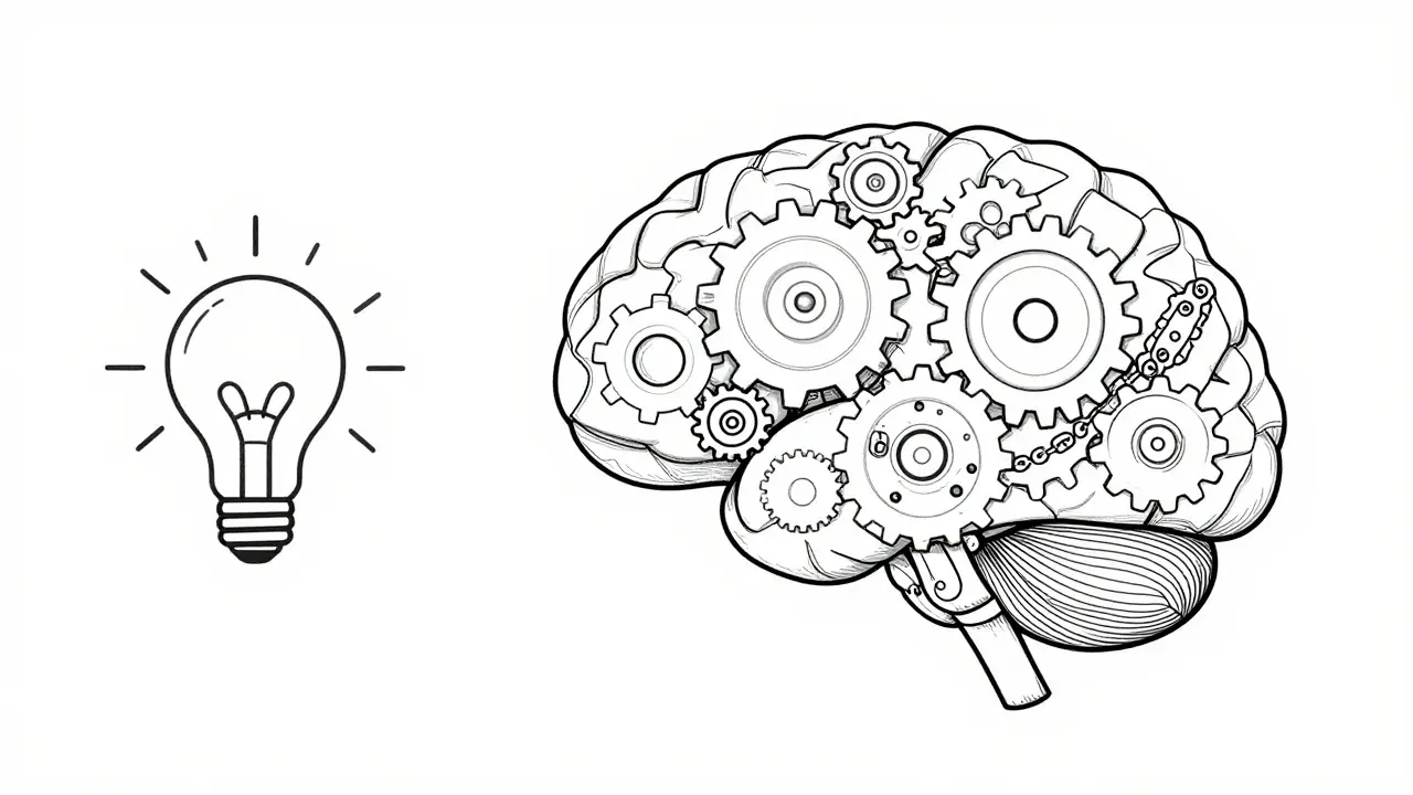 Comparison of simple LLM vs complex reasoning model processes