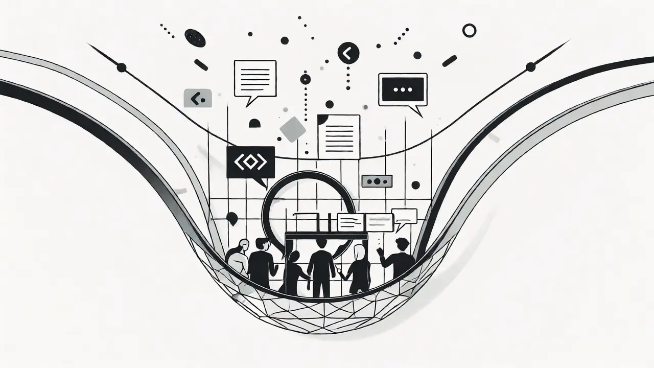 Abstract digital elements passing through a protective governance checkpoint