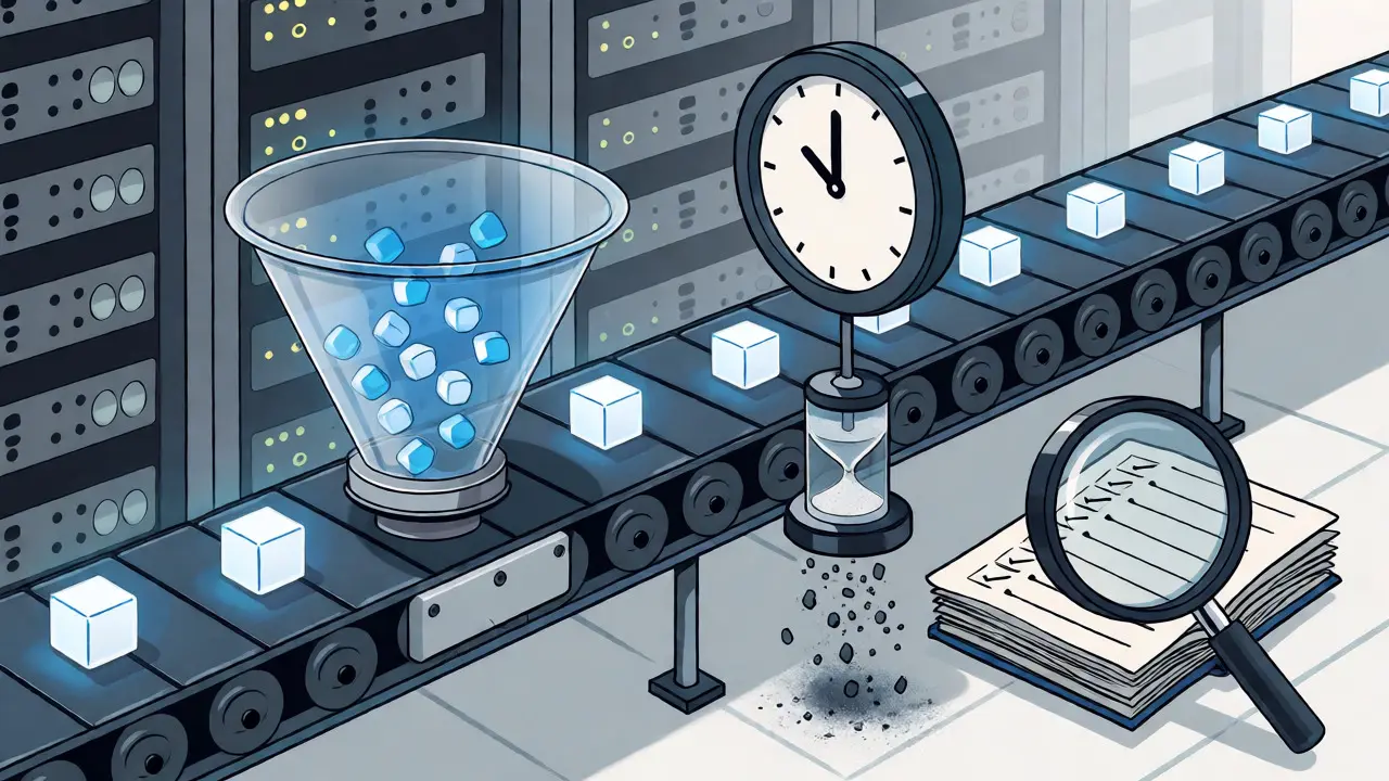 Digital pipeline filtering data and logging consent with retention timers