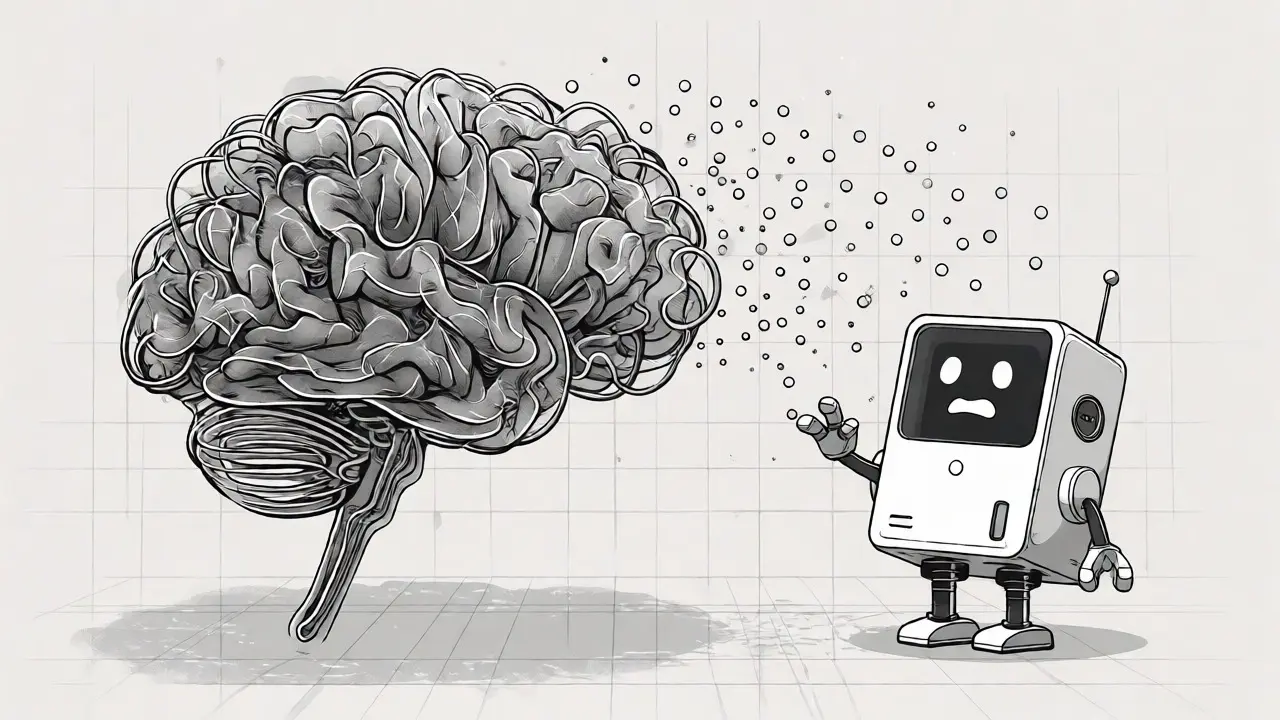 Comparison of large vs small AI models handling minimized data inputs.