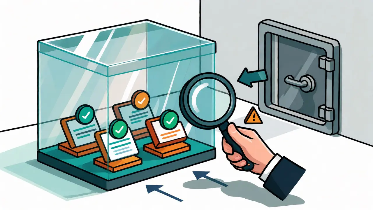 Conceptual drawing of AI code being tested in a secure sandbox before reaching production.